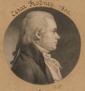 Caesar Augustus Rodney af Charles Balthazar Julien Févret de Saint-Mémin