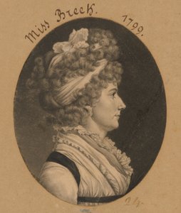 Hannah Breck af Charles Balthazar Julien Févret de Saint-Mémin