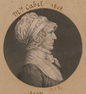 Hannah Carrington Cabell af Charles Balthazar Julien Févret de Saint-Mémin