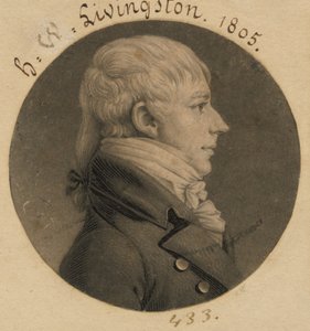 Henry Walter Livingston af Charles Balthazar Julien Févret de Saint-Mémin