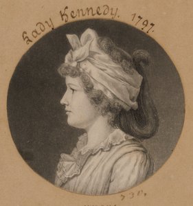 Jane Macomb Kennedy af Charles Balthazar Julien Févret de Saint-Mémin