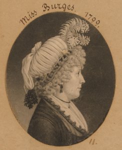 Miss Burges af Charles Balthazar Julien Févret de Saint-Mémin