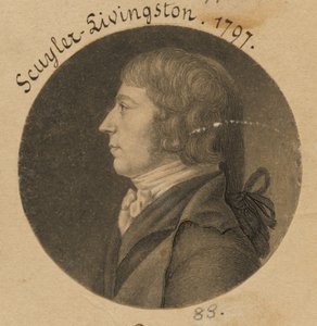Peter Schuyler Livingston af Charles Balthazar Julien Févret de Saint-Mémin