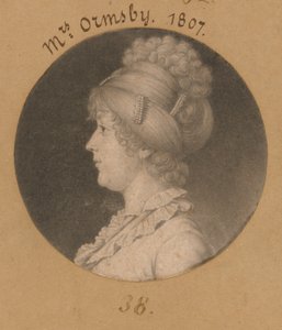 Sarah Mahon Ormsby af Charles Balthazar Julien Févret de Saint-Mémin