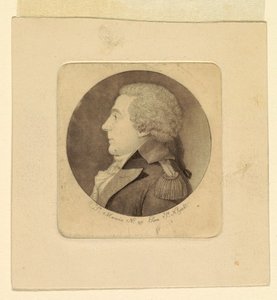 Portræt af en ung mand af Charles Balthazar Julien Févret de Saint Mémin