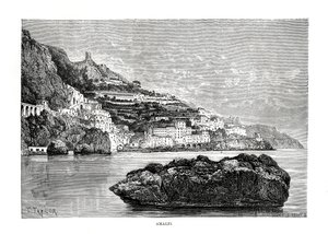 Amalfi, Italien, 1879 af Charles Barbant
