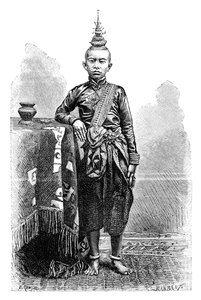 Cambojan, ældste søn af Narodom, 1895. af Charles Barbant