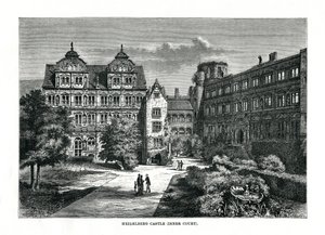 Heidelberg Slot, Tyskland, 1879 af Charles Barbant