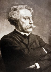 Alexandre Dumas Fils (1824-1895) fransk forfatter efter Leon Bonnat (stik) af Charles Baude