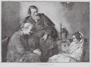 Bedstemors historie (litografi) af Charles Baude