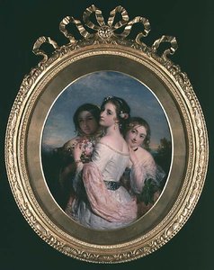 Tre skønheder, ca. 1845