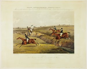 Dick Christians Last Fall, fra Grand Leicestershire Steeplechase af Charles Bentley