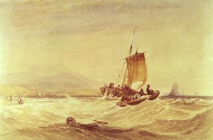 Donegal Bay, ca. 1841 (akvarel) af Charles Bentley
