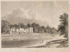 Popes Villa, Twickenham, 1828. af Charles Bentley