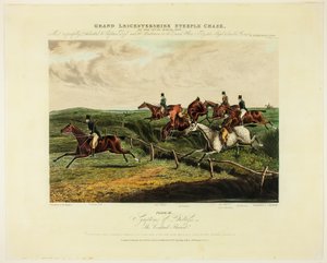 Symptomer på nød, fra The Grand Steeplechase Over Leicestershire af Charles Bentley