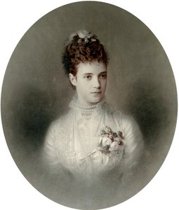 Portræt af kejserinde Maria Feodorovna af Rusland, 1890