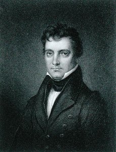 Josiah Stoddard Johnson (1784-1833) graveret af James Barton Longacre (1794-1869) (stik)