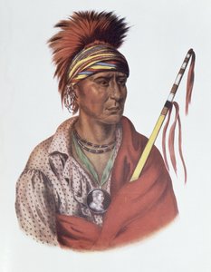 Notchimine or No Heart, en Iowa Chief, 1837, illustration fra 