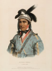 OPOTHLE YOHOLO. A CREEK CHIEF, fra History of the Indian Tribes of North America. af Charles Bird King