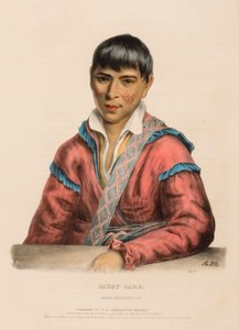 PADDY-CARR. CREEK INTERPRETER, fra History of the Indian Tribes of North America af Charles Bird King
