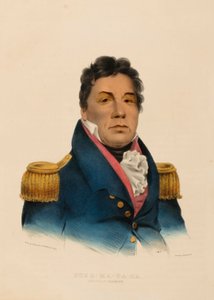PUSH-MA-TA-HA. CHACTAN KRIGER, fra Historien om indianerstammerne i Nordamerika af Charles Bird King