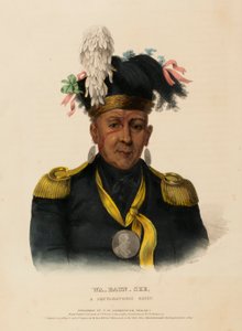 WA-BAUN-SEE, EN POTTAWATOMIE-HOVEDMANN, fra Historien om indianerstammerne i Nordamerika af Charles Bird King