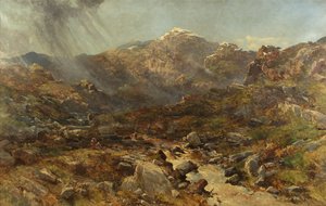 The Head of Nant Francon, Capel Curig, North Wales (olie på lærred)