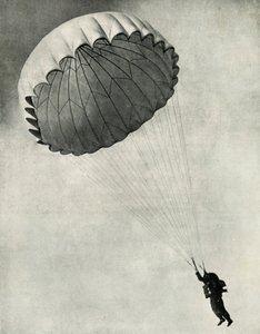 Flyver ved hjælp af faldskærm under Anden Verdenskrig, 1941.
