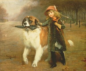 På vej i skole, 1883
