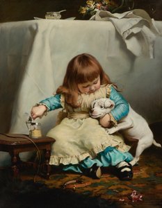 En gang bidt, to gange genert, 1885.