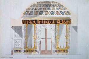 Design til Jasper-kabinettet i Agat-pavillonen i Tsarskoye Selo, 1780