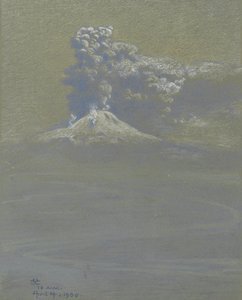 En byge af aske ved Ottaviano, 14. april 1906