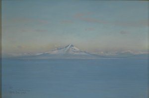 Nordenvind fra Villa Narcissus, Capri, februar 1905 (pastel og farveblyant eller farveblyant på papir)
