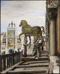 Bronzehestene i San Marco, Venedig, 1876