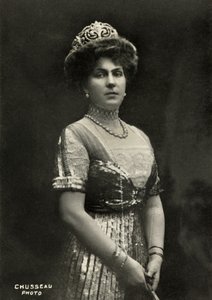 Portræt af Victoria Eugenie Julia, dronning af Spanien (1887) af Charles Chusseau