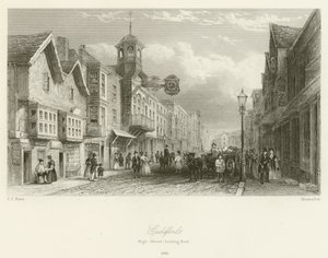 Guildford, High Street, kigger mod øst, 1840