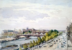Paris, fra vinduet i Salle dApollon i Louvre, der ser mod vest, juli 1867