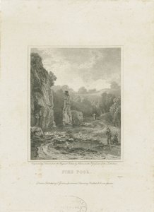 Dovedale - [Charles] Cotton Fishing House: gravering, og [?19. århundrede] (tryk) af Charles Cotton