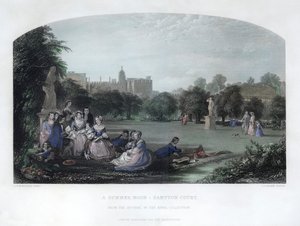 A Summer Noon: Hampton Court, 1800-tallet