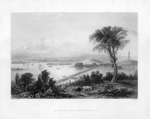 Boston og Bunker Hill, c1820