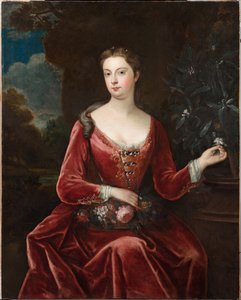 Portræt af Mary Thynne, Lady Brooke (oliemaleri) af Charles D