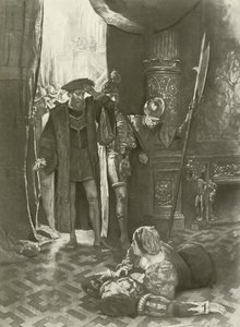 Lucrezia Borgia, sidste akt sidste scene (gravure) af Charles D. Graves