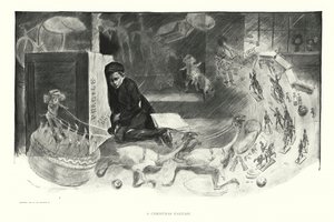En julefantasi (litografi) af Charles Dana Gibson