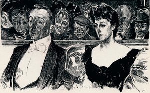 På Teatret, c1876-1898, 1898 af Charles Dana Gibson
