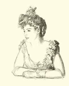 Illustration til Den sociale stige af Charles Dana Gibson