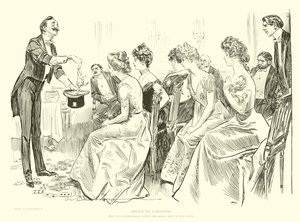 Illustration til Den sociale stige af Charles Dana Gibson