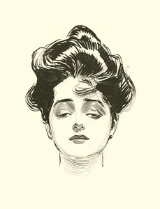 Illustration til Den sociale stige af Charles Dana Gibson