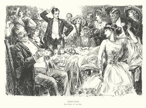 Fristelse, lige før det er for sent (litografi) af Charles Dana Gibson