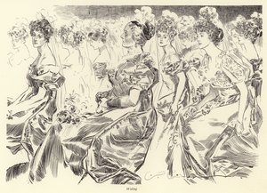 Venter på en tegnestue af Charles Dana Gibson