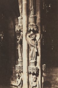 Katedralen i Strasbourg, Englesøjlen, ca. 1858 (foto) af Charles David Winter